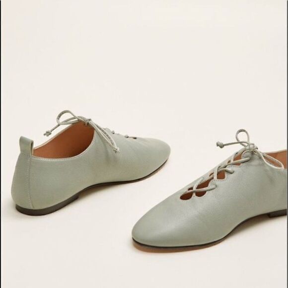 MNG Mango Womens 6 Green Lace Up Shoes - Picture 1 of 10